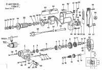 Bosch 0 601 124 041 Drill 110 V / GB Spare Parts